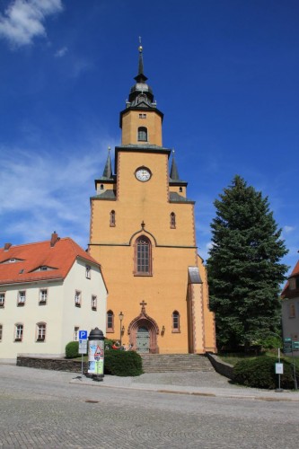 Kirche Oederan mit Orgel von Gottfried Silbermann
