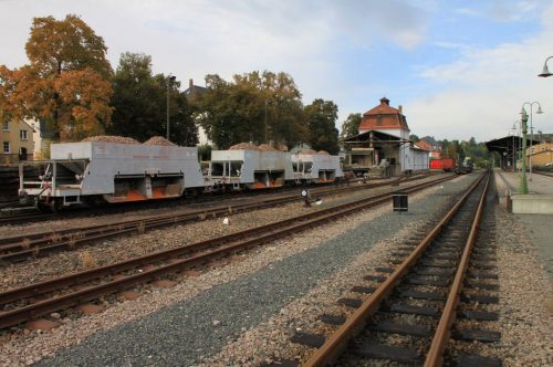 2016/10 – Bahnhof der Kleinbahn Dippoldiswalde.