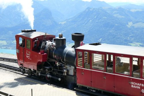 2018/08 - Historische Schafberg Zahnradbahn in St. Wolfgang.